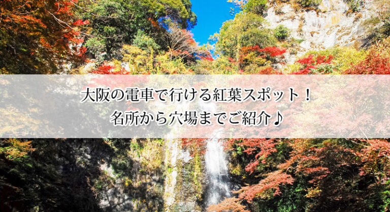 大阪の電車で行ける紅葉スポット！名所から穴場までご紹介♪