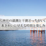 厳島神社の満潮と干潮どっちがいい？大鳥居が一番きれいに見える時間と楽しみ方ガイド！